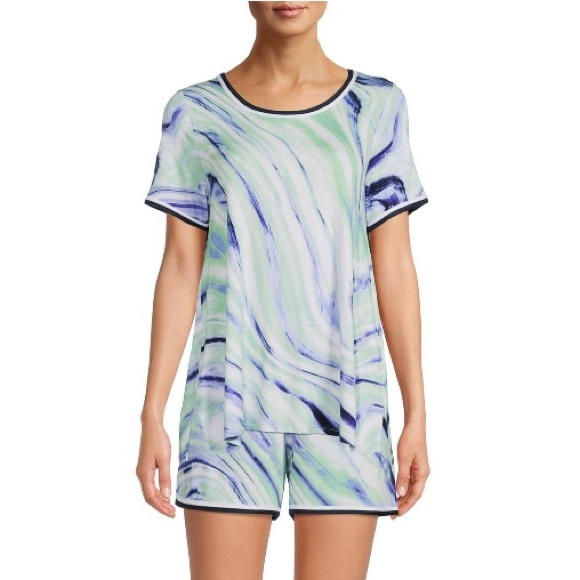 Secret Treasures 2-Piece Knit Sleep Shirt with Shorts Sleepwear set Size S (4-6) - Picture 3 of 12